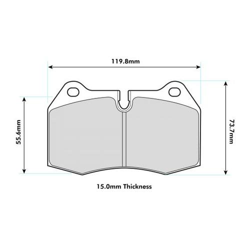 PBS ProTrack ProRace ProComp R56 JCW Brembo / Budweg Front Brake Pads 8071