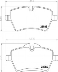 Mintex R53 JCW / R56 S / Bremtech Front Brake Pads MDB2816 294mmx22mm